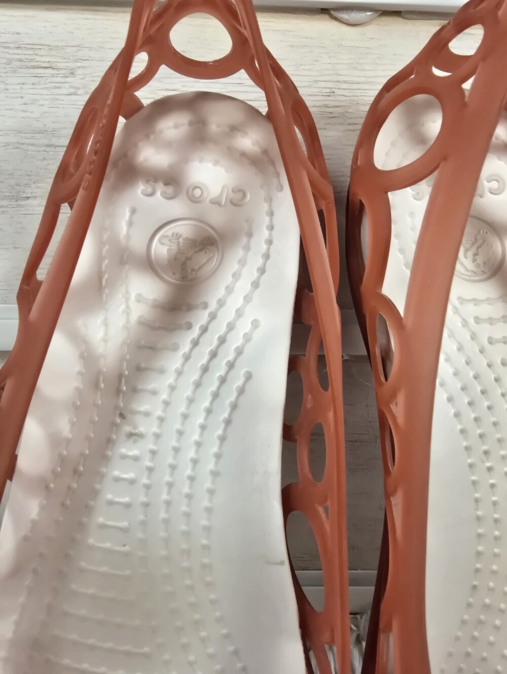 CROCS Women's Circular Cutout Flats in Terracotta - Picture 7 of 8
